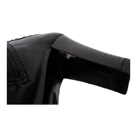 Sofft Shalene Studded Leather Heeled Booties Black 9.5M  #500 - Picture 10 of 12